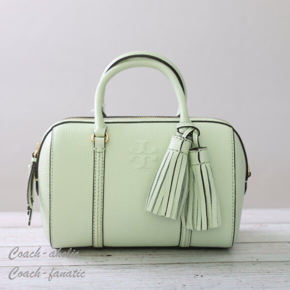 NWT Tory Burch Thea Mini Satchel Leather Crossbody in Meadow Mist - Picture 6 of 12